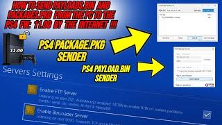 How to Send Payloads.bin and Package.pkg From the PC to the PS4 FW 11.00 By The Internet !!!