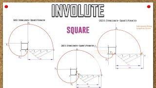 Involute of a Square: All Cases Demonstrated