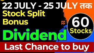 Top 60 Bonus, Split & Dividend Stocks In 2024 | Bonus Shares  | Split Share | Dividend stocks 2024