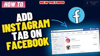 How to add instagram tab on facebook 2024 | BD Droid Tech