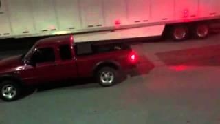 Ford ranger pulls Chevy 3500hd dually