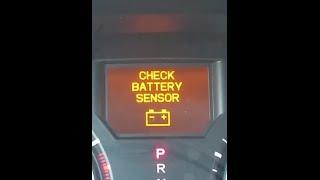 CHECK BATTERY SENSOR MESSAGE EASY FIX ON HONDA OR ACURA VEHICLES.