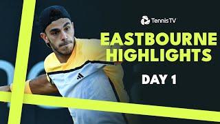 Cerundolo vs Giron, Shang, Etcheverry & Purcell Play | Eastbourne 2024 Highlights Day 1