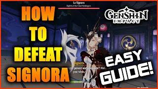 Genshin Impact: How to Defeat Signora | Duel before the throne