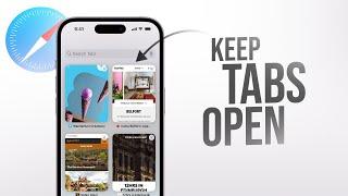 How to Keep Tabs Open in Safari After Closing (tutorial)