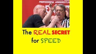 Secret for Speed | The REAL SECRET to Being FAST in Arm Wrestling