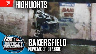 November Classic | USAC Midgets at Bakersfield Speedway 11/27/24 | Highlights