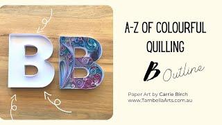 B - Colourful Quilling Book - Outline