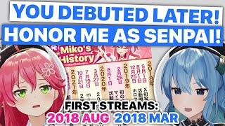Suisei Pulls Rank On Miko, Insists To Be Honored As Senpai (Feat. Fubuki / Hololive) [Eng Subs]