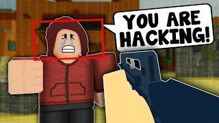 I Made My Friend Think I'm A HACKER In ARSENAL!? (ROBLOX)