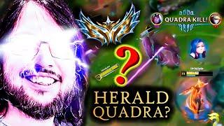 Herald ASSISTED my QUADRA & 20+ Kill Games - League of Legends is CRAZY!