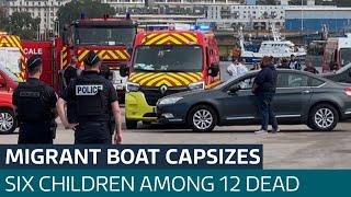 At least 12 migrants dead after boat capsizes in English Channel, French officials say | ITV News