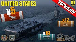 SUPERSHIP United States 5 Kills & 229k Damage | World of Warships Gameplay