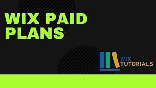 Wix Paid Plans