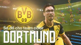 Bất Ngờ Sơ Đồ 51211 - Công Cường Thủ Mạnh với Team Dortmund 100k Tỏi | Team Color Fc Online