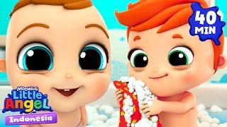 Ayo Mandi dan Main Gelembung!  | Little Angel | Kartun dan Lagu Anak | Moonbug Kids Indonesia