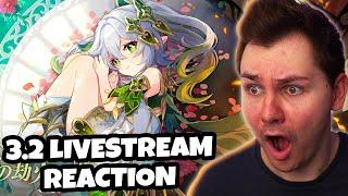 3.2 LIVESTREAM REACTION (SCARA BOSS, NAHIDA OP???) | Genshin Impact