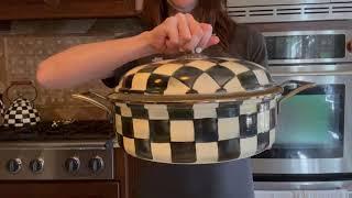 MacKenzie-Childs Courtly Check Casserole Dish