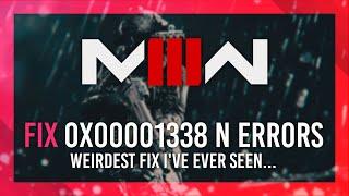 Fix 0x00001338 N (& More Errors) on Intel | MW3/MW2/Warzone Error Fix Guide