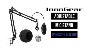 InnoGear Adjustable Mic Stand for Blue Snowball Unboxing & Setup