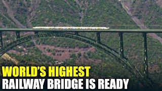 Live: Indian Railway conducts trial run on World’s Highest Railway Bridge ‘Chenab’ in Reasi, J&K