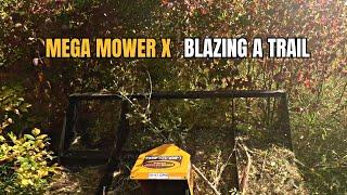 Come along as we blaze a trail through the woods with The Mega Mower X