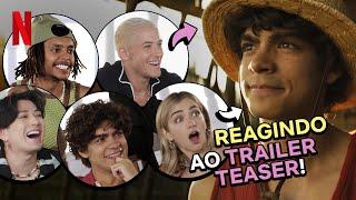 ELENCO DE ONE PIECE REAGINDO AO TRAILER TEASER | Netflix Brasil