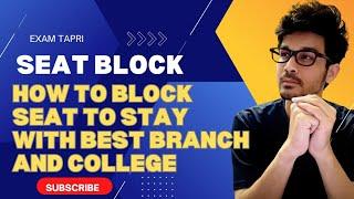 COMEDK - MANIPAL - VITEEE SEAT BLOCKING || WHAT IS BEST WAY TO DO IT || HOW TO PLAN ?