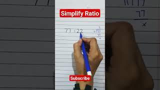 Simplify Ratio! #math #shortsfeed #trending #viral #shorts #simplification #simplify #ratio #100#1k