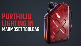 LIGHTING AND RENDERING for Portfolios in Marmoset Toolbag 3 [with Substance painter]