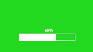 green screen loading bar||Green Screen Process Bar 100%