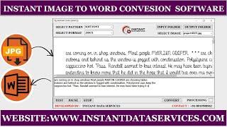 How to Convert Jpg, Jpeg , PNG, Tif, Tiff,  to Word Document |  Ms Word Conversion Software Download