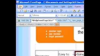 Microsoft Office FrontPage 2003 Create a new web page