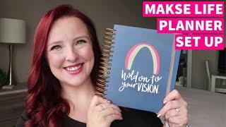 SETTING UP MY 2021 MAKSELIFE VERTICAL PLANNER | PLANNER SET UP