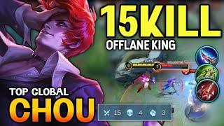 CHOU BEST BUILD 2021 | TOP GLOBAL CHOU GAMEPLAY | MOBILE LEGENDS