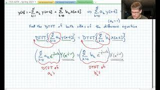 10 - DTFT and Difference Equations