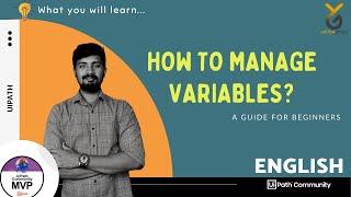 UiPath | Variables | Managing Variables | English | Yellowgreys