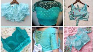 Amazing Sky Colour Blouse Design Collection 2021