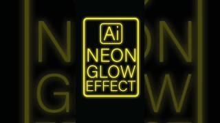 NEON glow effect  illustrator #illustrator #tutorial #neonglow