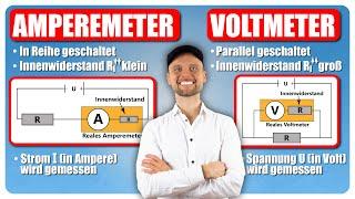 Amperemeter und Voltmeter - Einfach erklärt!