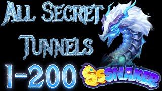 SSSnaker Snowfield Clash  Arena 1-200 Waves All Secret Tunnels Locations 1.2.4 Ice S3 Event Arena