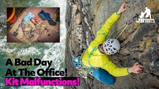 Climbing Stuff: A Bad Day at the Office! Cleaning Cams and Shoes Falling Apart!