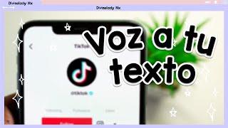 COMO PONER VOZ A TEXTO Y SUBTITULOS EN TIKTOK