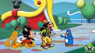 M.U.G.E.N. Battles | Mickey Mouse/Donald Duck/Goofy Minnie Mouse vs Club Penguin