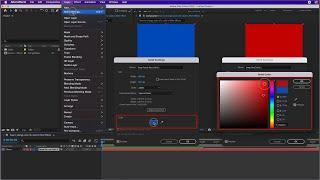 How to change color of a solid in After Effects