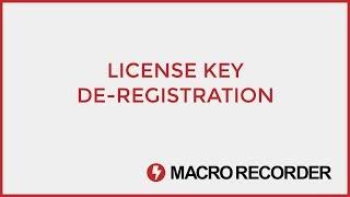 Macro Recorder - License key removal