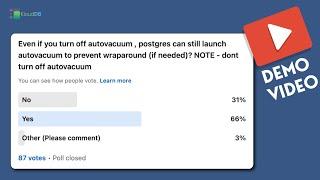 Turning off autovacuum disables autovacuum completely ? #postgresql #postgres