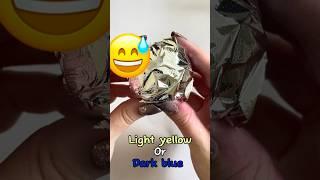 Guess The Colour | Silver Foil Edition! Clay Cracking ASMR #satisfyingvideo #asmrvideo