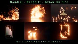 Houdini - Redshift - Axiom v3 Fire short - Project files in description