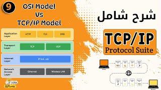 شرح ال TCP/IP بالتفصيل والفرق بينه و بين OSI Model